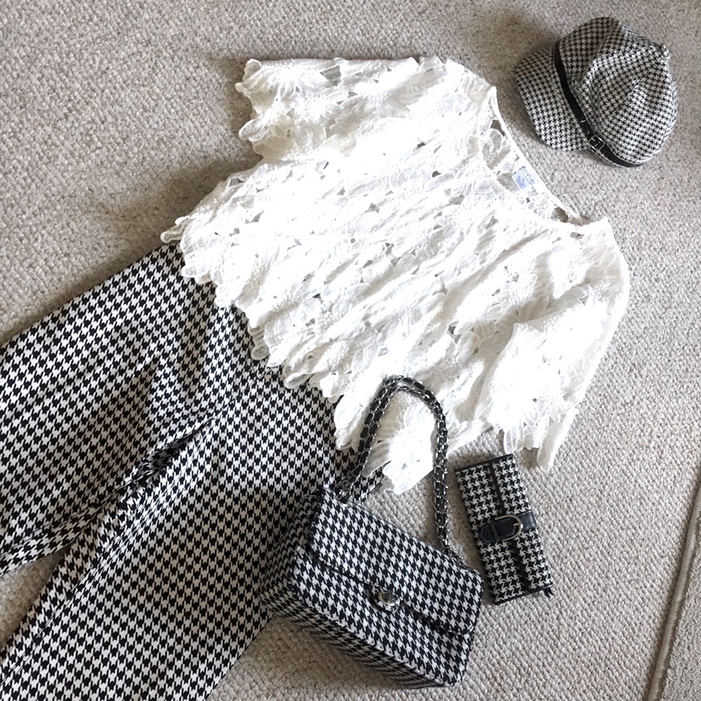 ‘NWOT’ Stretchy Houndstooth Pull-on Pants - Picture 2 of 8